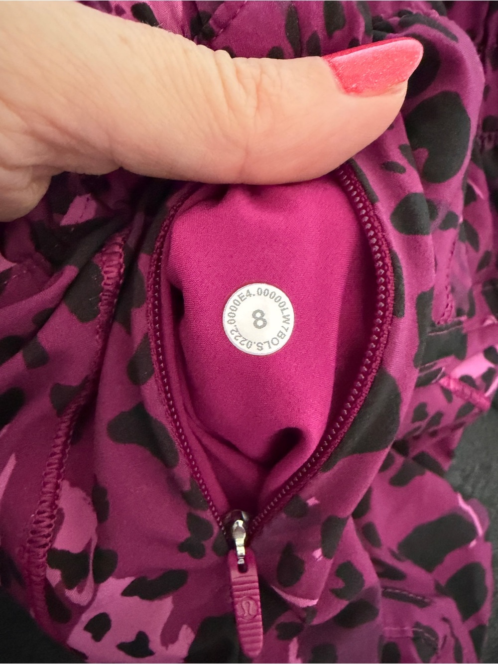 lululemon athletica Pink and Black Leopard Print Athletic Shorts - Picture 4 of 4